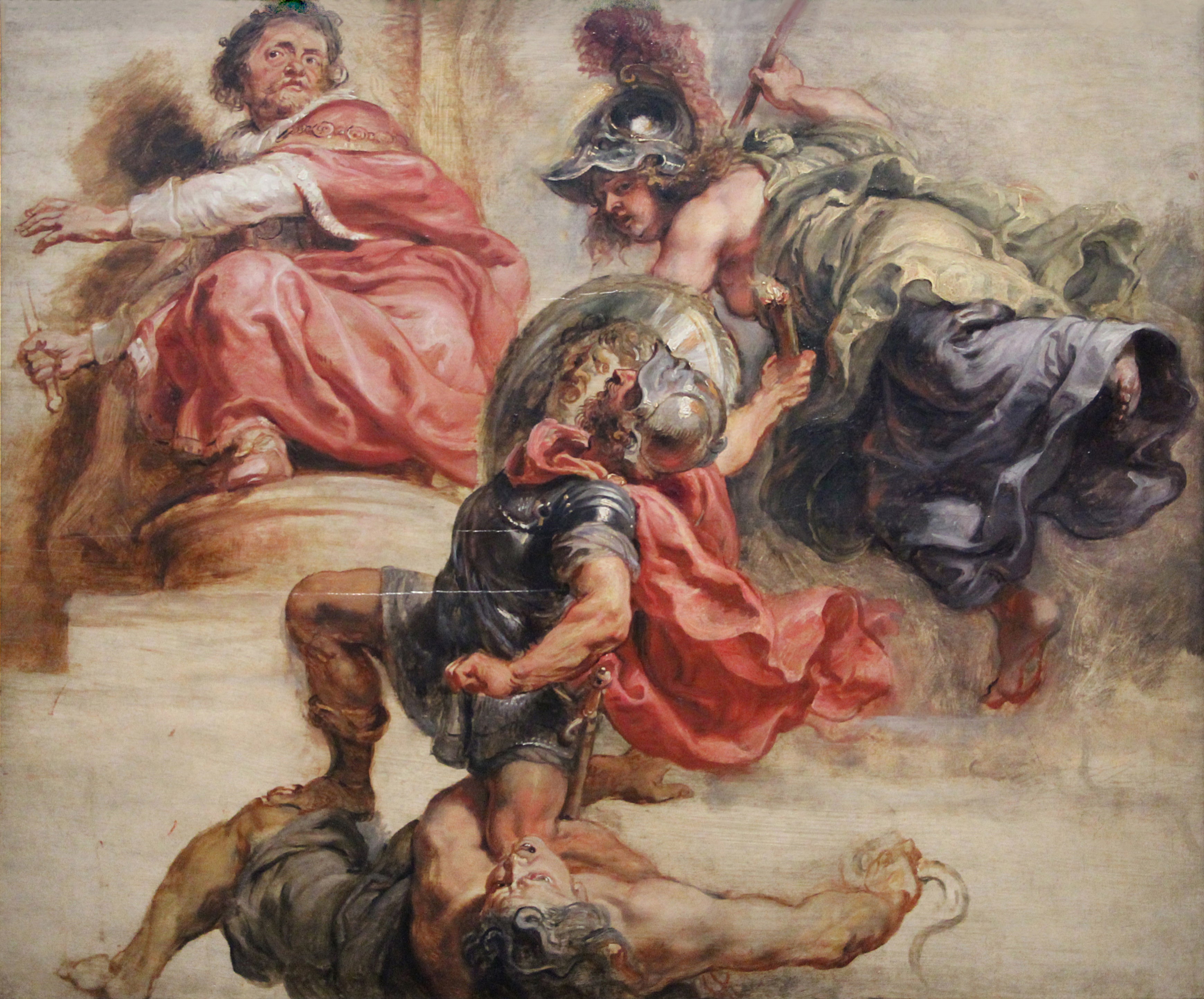 La Sagesse victorieuse de la guerre et de la discorde sous le gouvernement de Jacques 1er d'Angleterre - Peter Paul Rubens