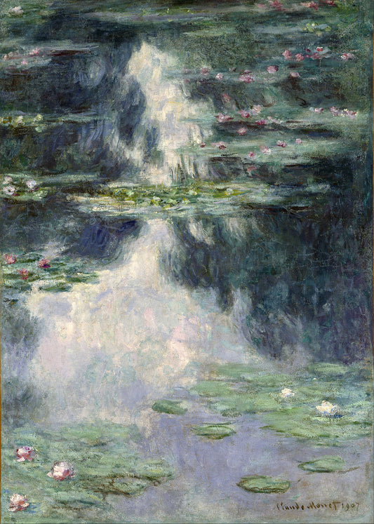 🌿 بركة زنابق الماء – كلود مونيه (1907)