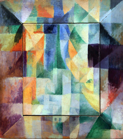 Reproduction du tableau « Les Fenêtres simultanées sur la ville. 1re partie, 2e motif, 1re réplique - Robert Delaunay » par Alpha Reproduction en peinture à l’huile