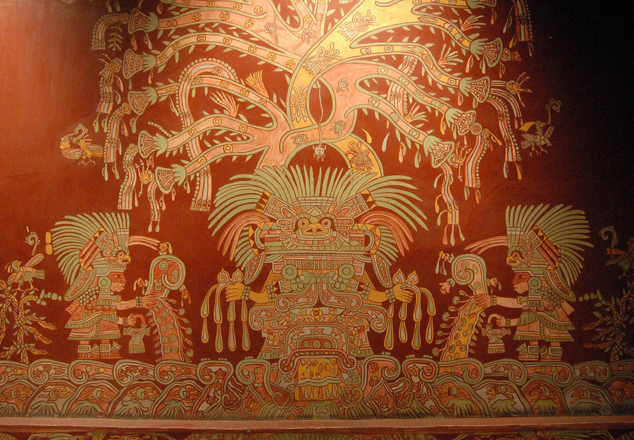 La Grande Déesse de Teotihuacan — Artiste anonyme, peinture murale