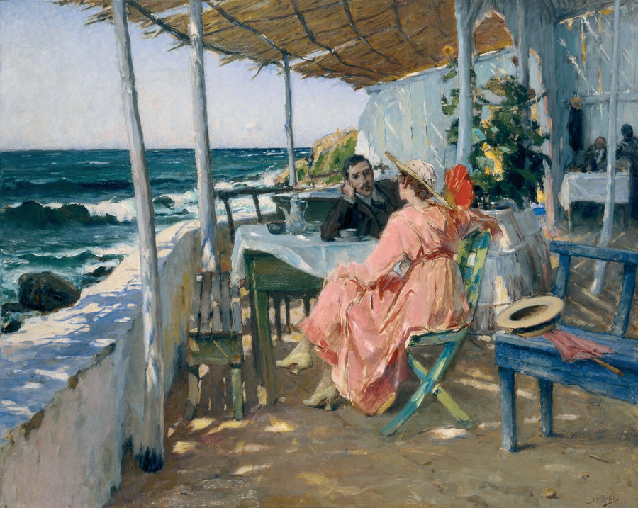 Au bord de la mer, José Malhoa, 1918
