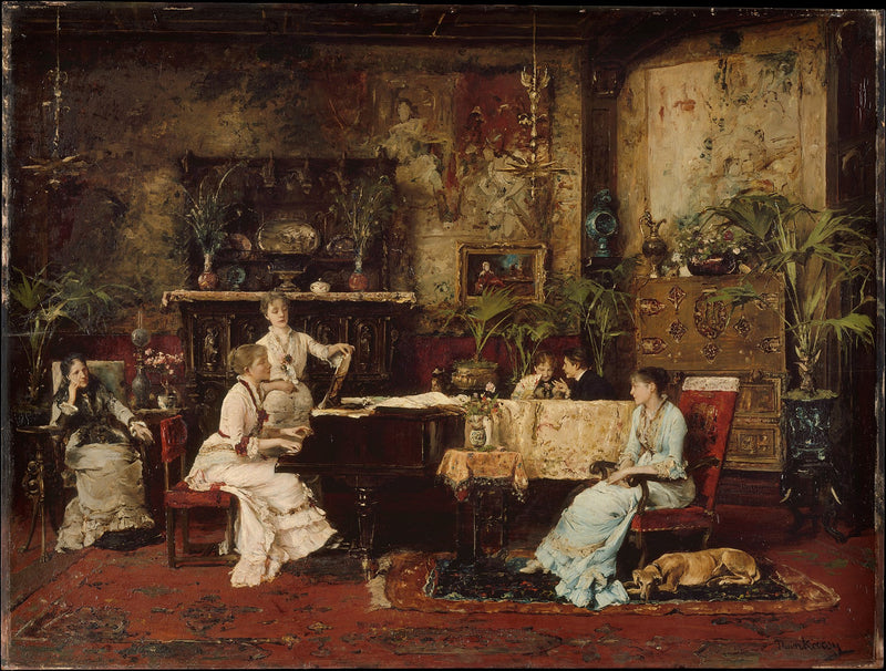 Le Salon de musique - Mihály Munkácsy
