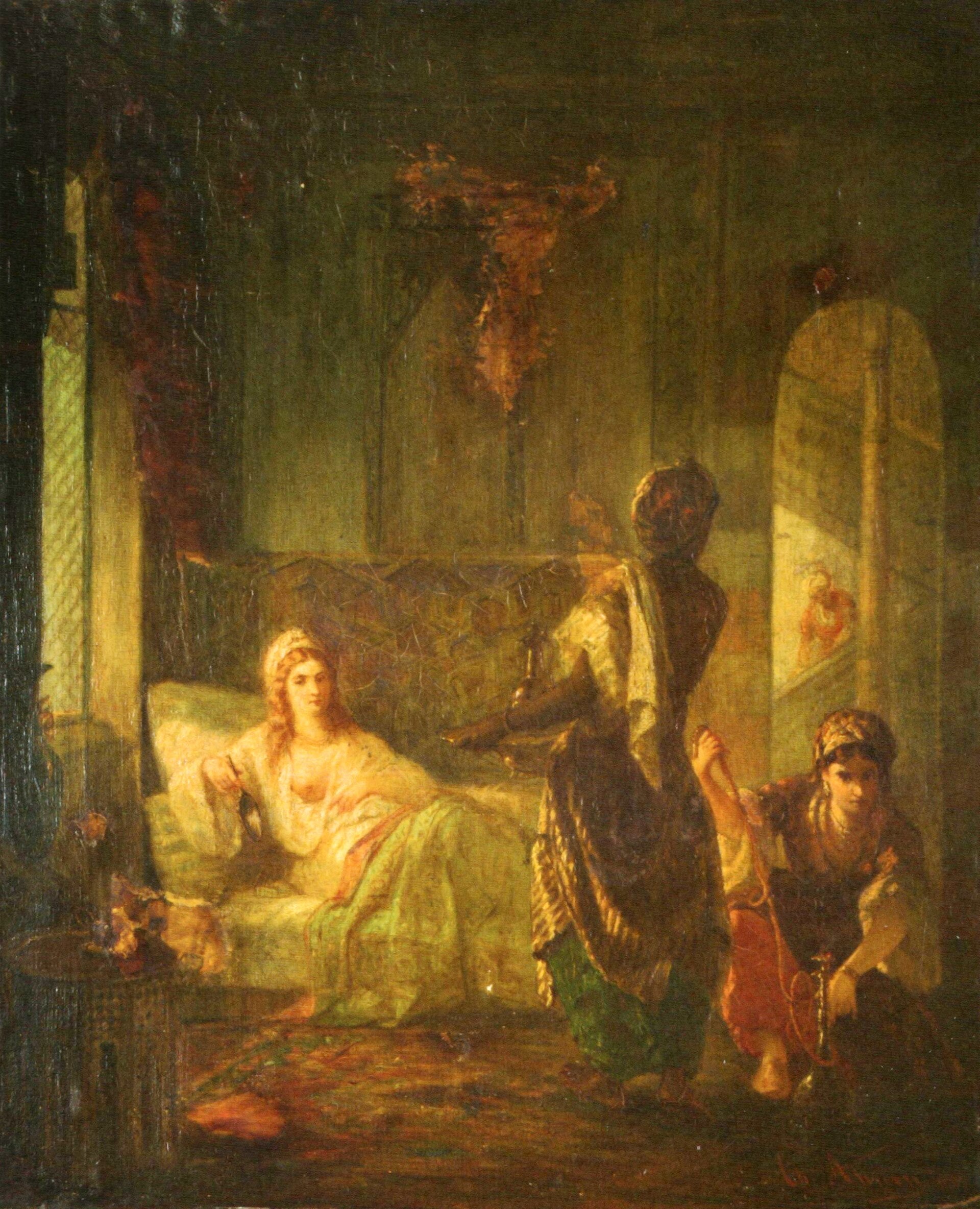 Intérieur oriental, Theodor Aman, 1867, peinture à l’huile
