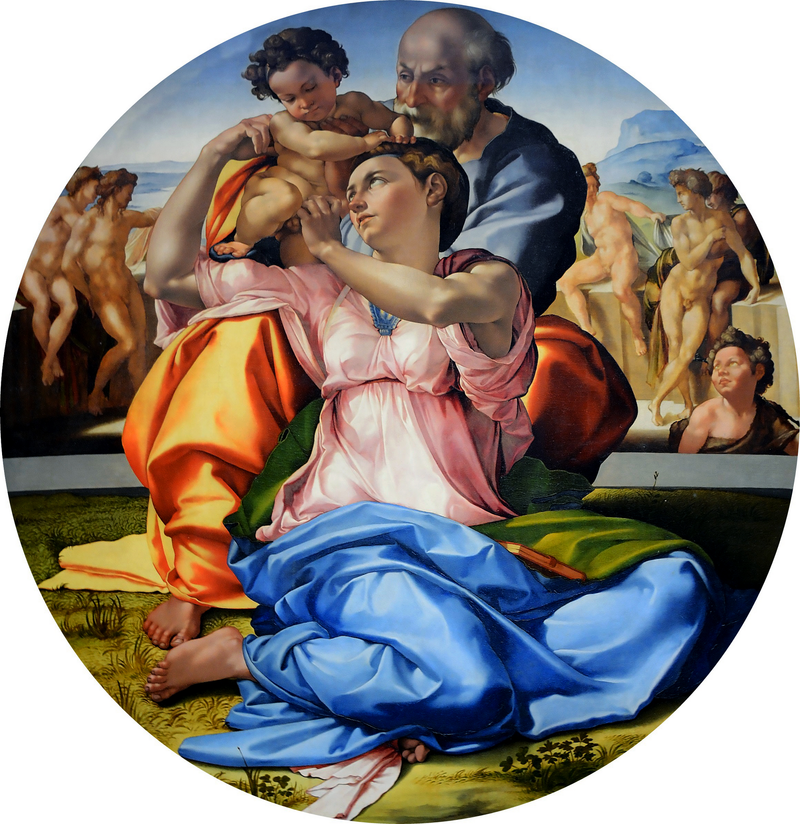Le Tondo Doni, ou La Sainte Famille - Michel-Ange