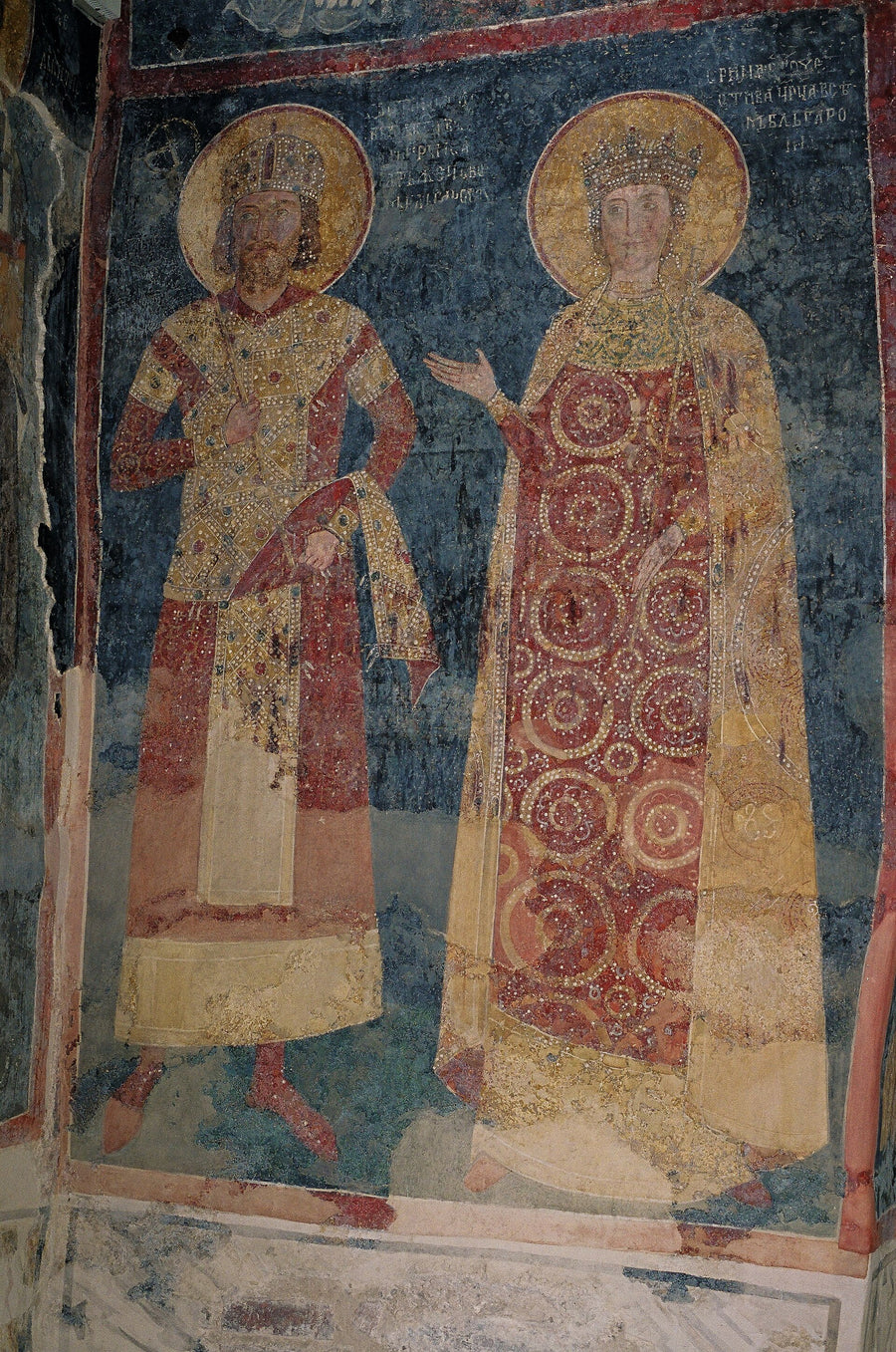 Le Portrait des donateurs de l’église de Boyana — Artiste bulgare anonyme, peinture murale