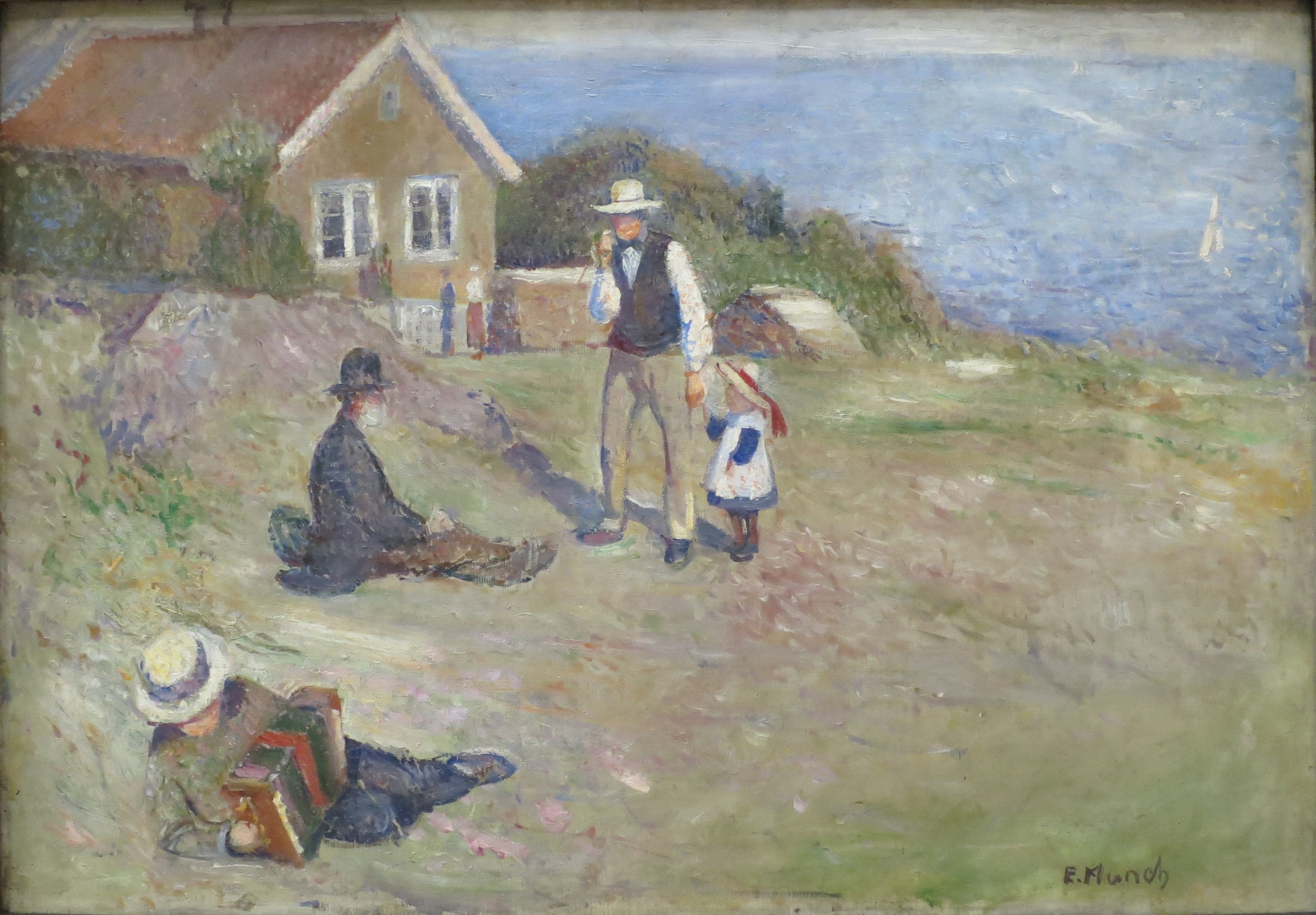 Reproduction du tableau « Dimanche à Åsgardstrand - Edvard Munch » par Alpha Reproduction en peinture à l’huile