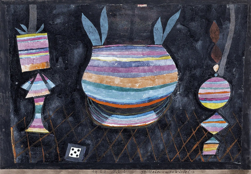 طبيعة صامتة بالنرد - بول كلي