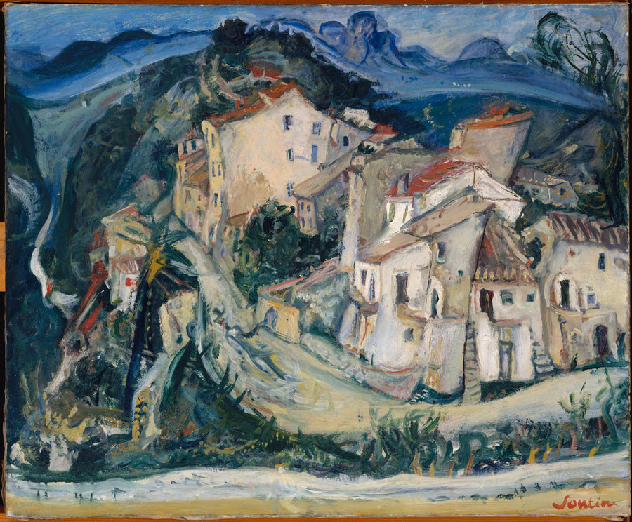 View of Cagnes (1924) - Chaim Soutine