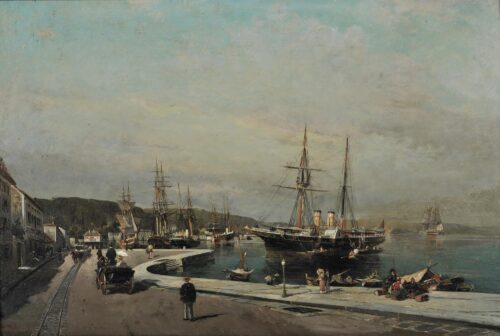 Le Port de Volos - Konstantinos Volanakis
