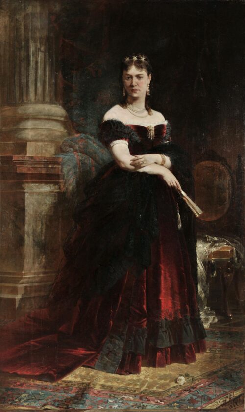 Portrait de Madame Serpieri, Nikiforos Lytras, 1869, Oil on canvas