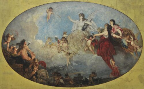 Les Arts libéraux et leurs génies, Nikolaos Gyzis, 1878 - 1880, Oil on canvas