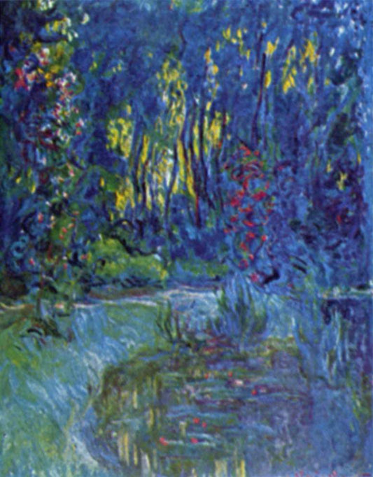 Jardin d'eau près de Giverny - Claude Monet - Reproductions de tableaux et peintures haut de gamme