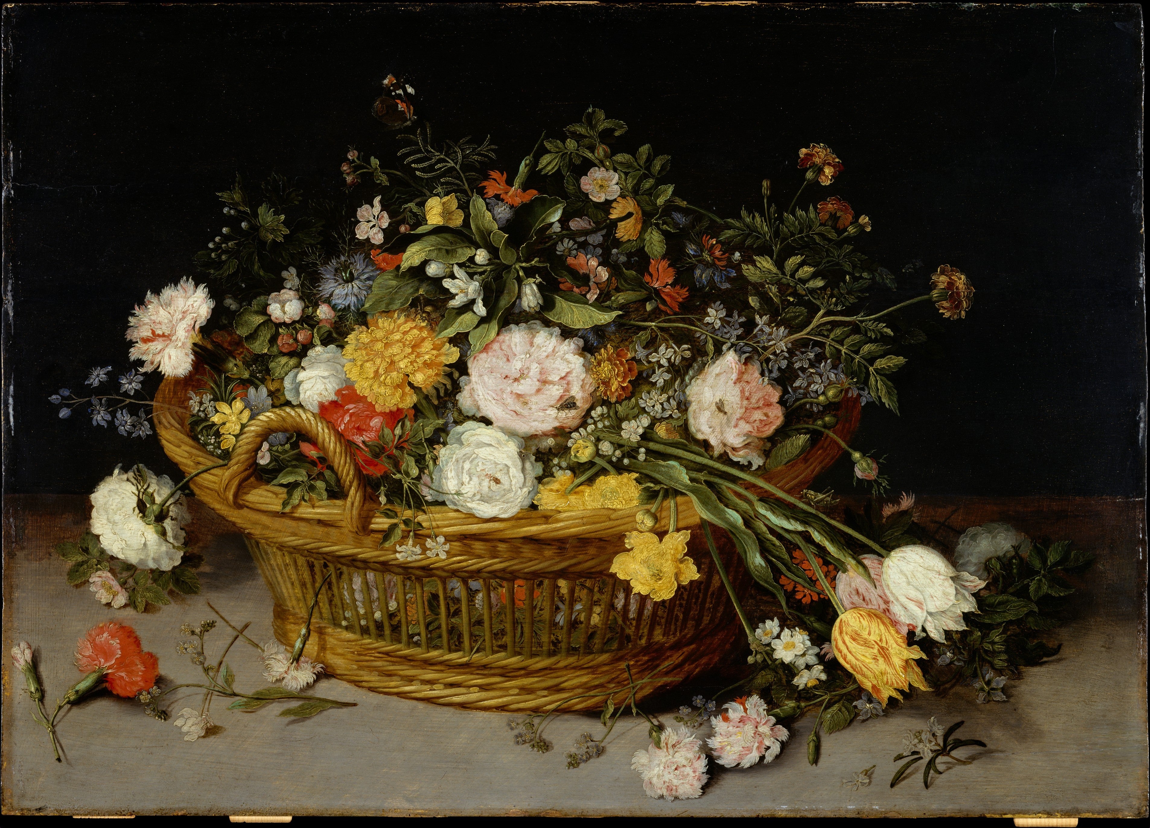 Un panier de fleurs - Jan Brueghel l'Ancien