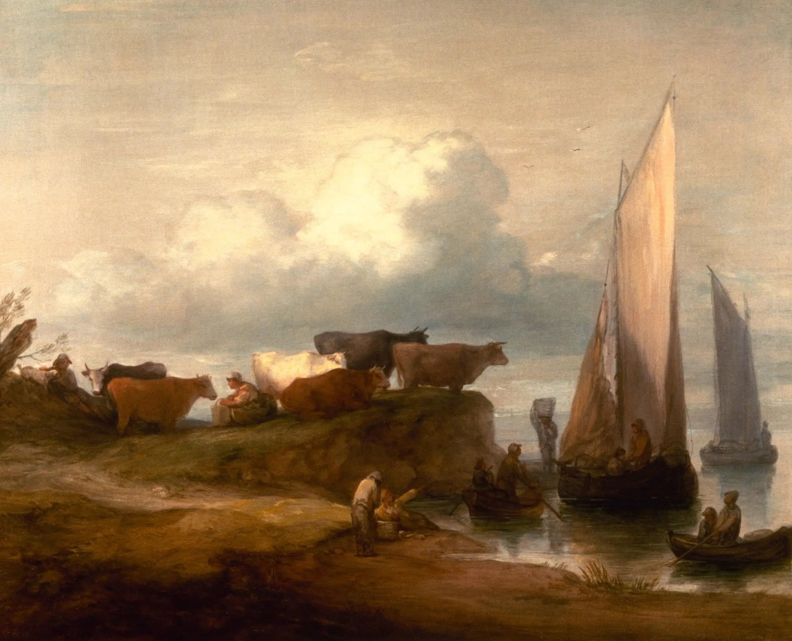 Un paysage côtier - Thomas Gainsborough - Alpha Reproduction