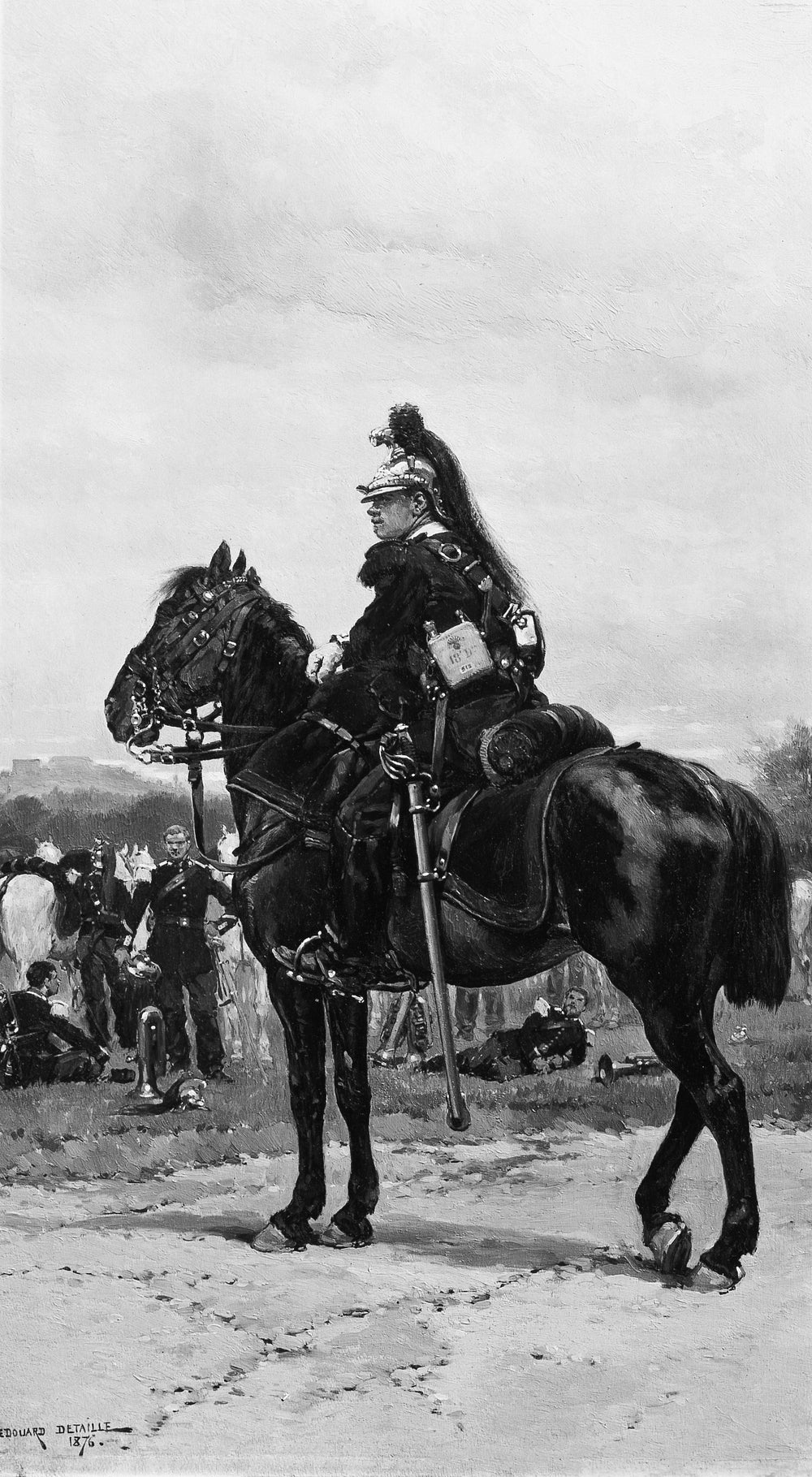 Un dragon à cheval - Édouard Detaille - Alpha Reproduction