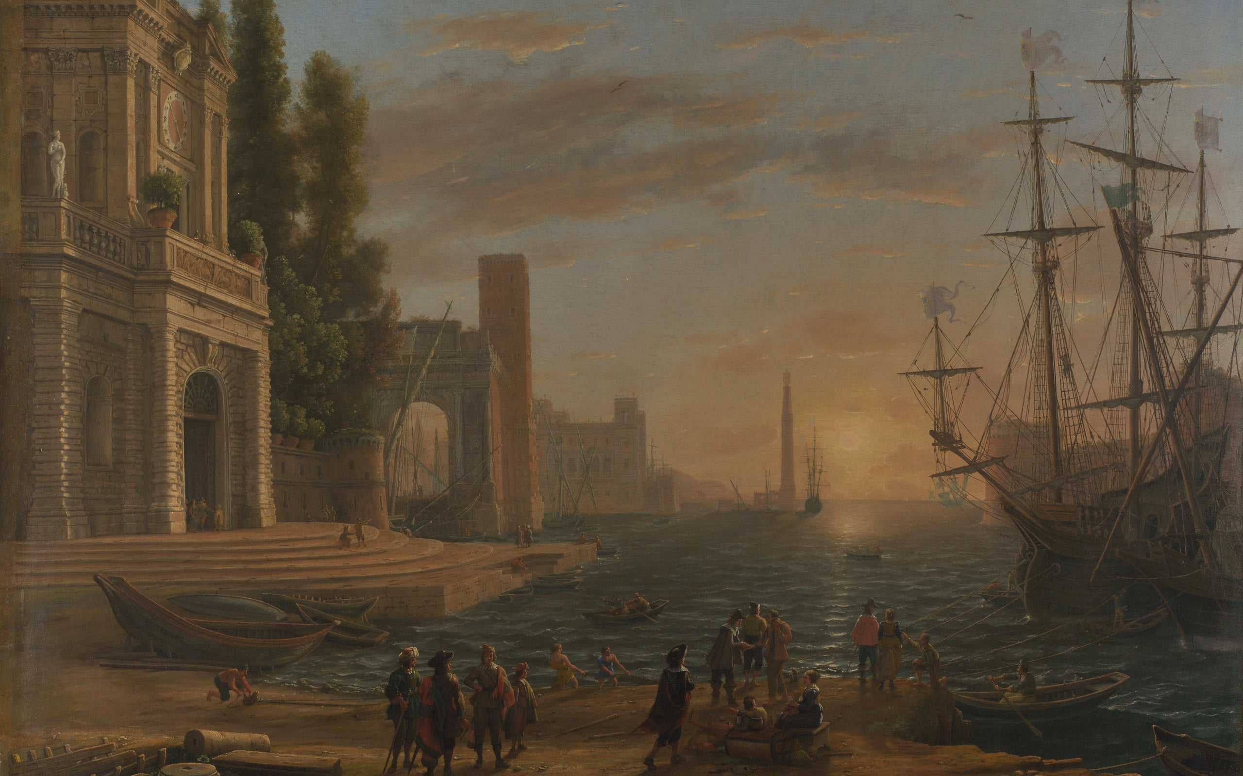 Un port maritime - Claude Lorrain