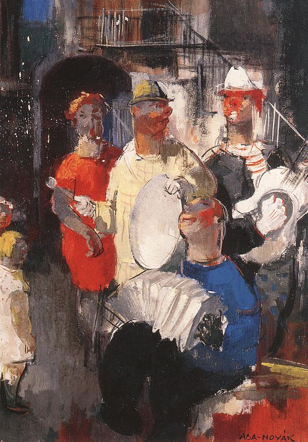 Musiciens, Vilmos Aba-Novák, Date non précisée