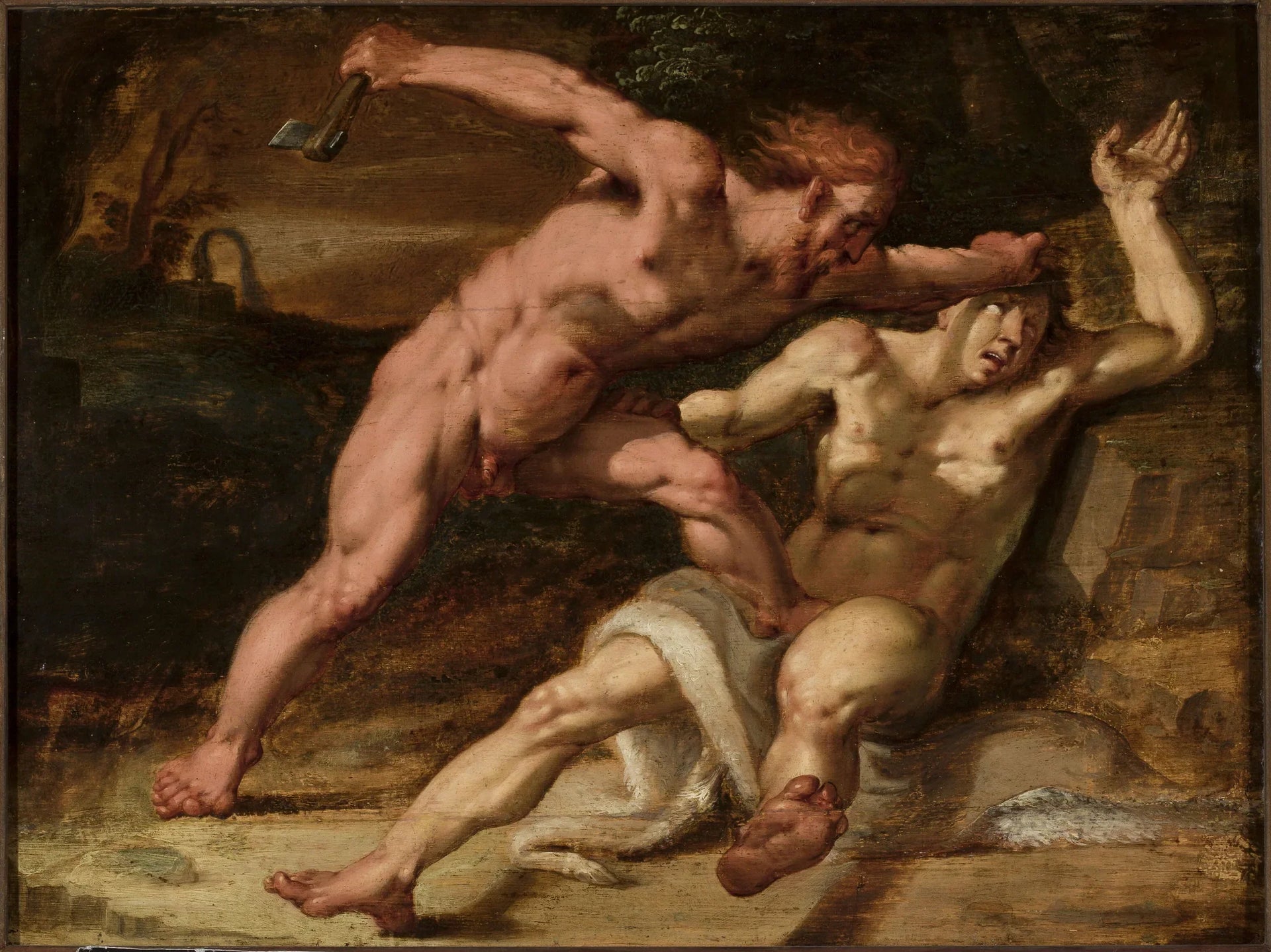 Caïn tuant Abel - Abraham Bloemaert image 1 reproduction d’œuvre d’art à l’huile