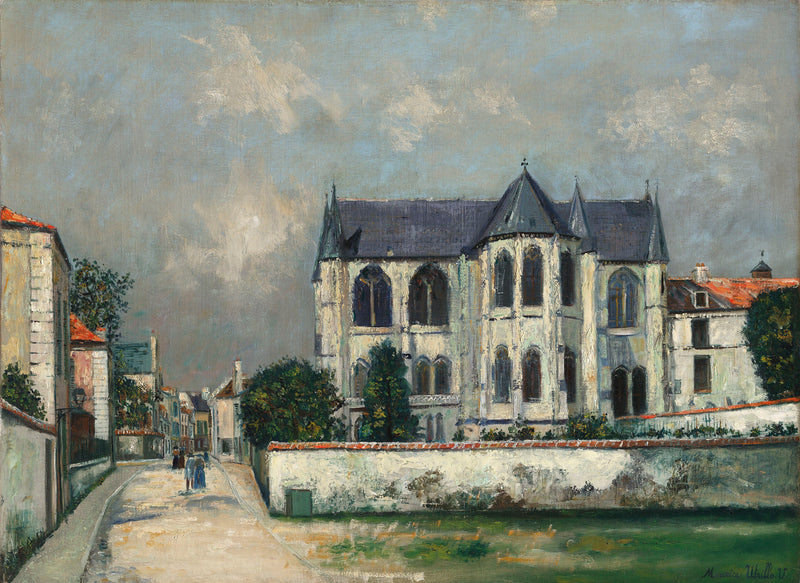 Abside de l'église Saint-Léger, Soissons (1920) - Maurice Utrillo