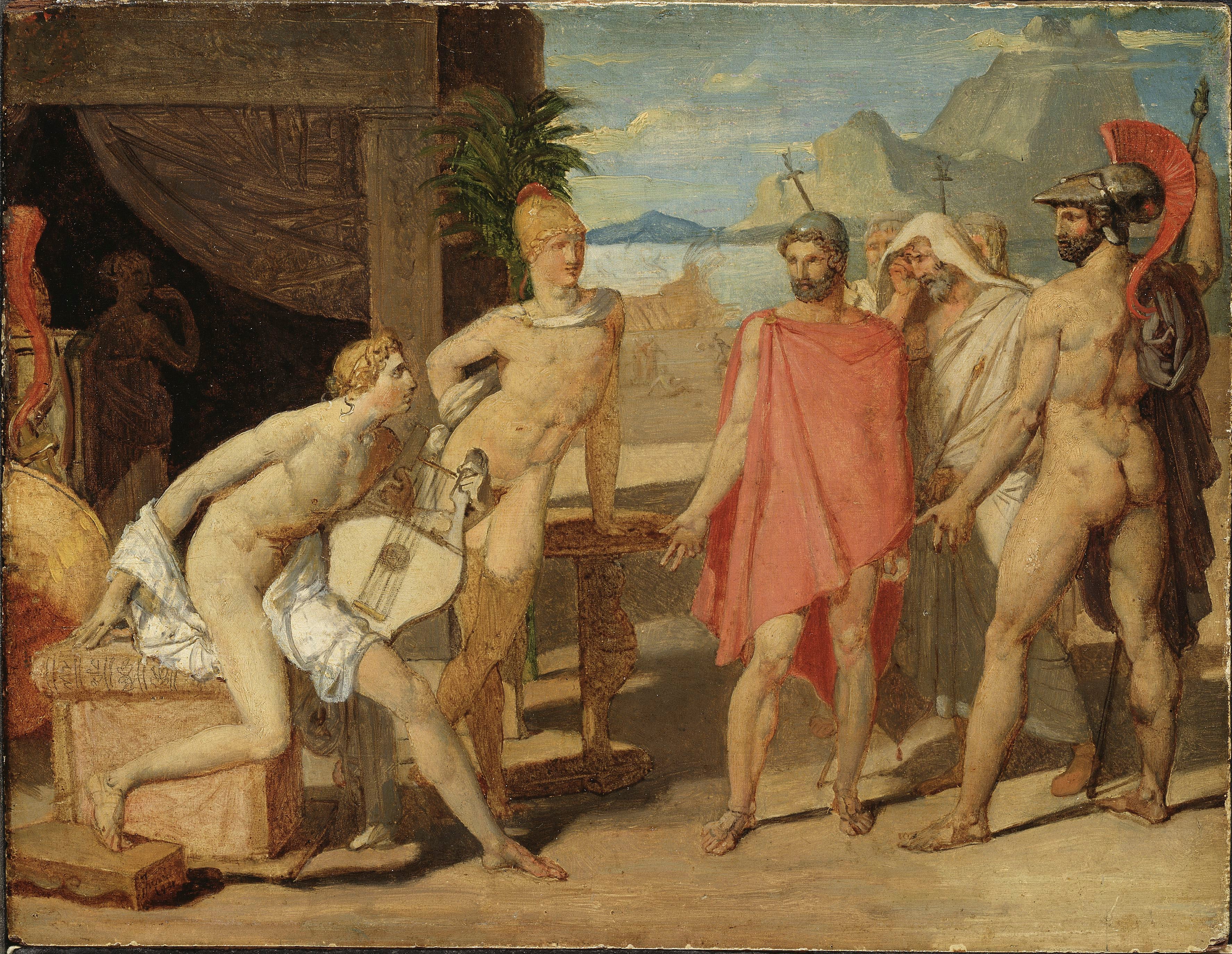 أخيل يستقبل سفراء أجاممنون - جان أوغست دومينيك إنجرس