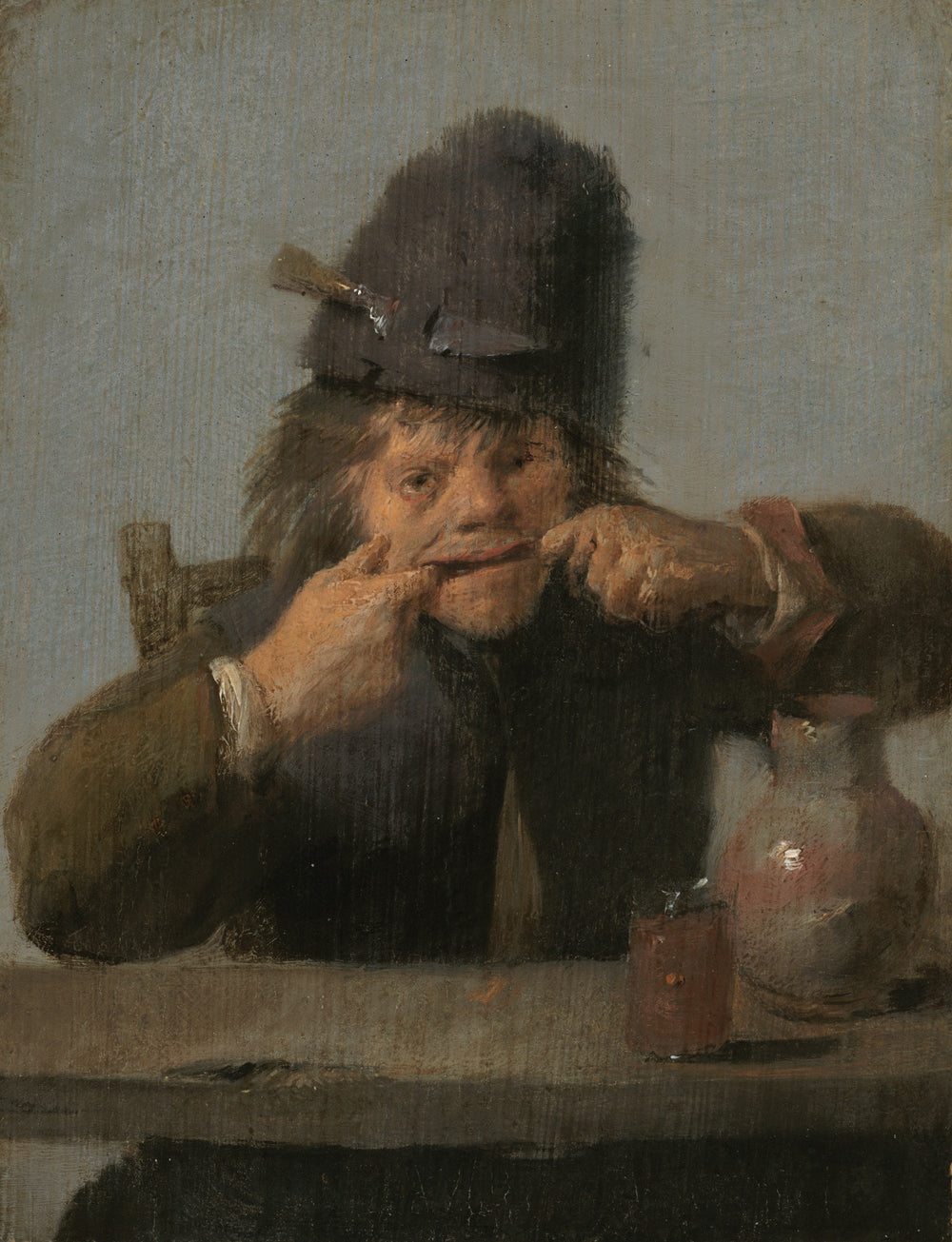 Jeunesse faisant un visage - Adriaen Brouwer