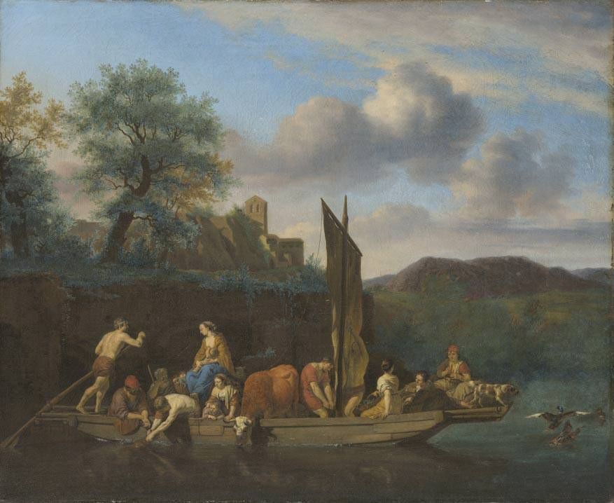 Paysage avec ferry - Adriaen van de Velde