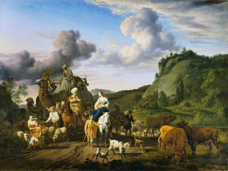 La migration de Jacob - Adriaen van de Velde