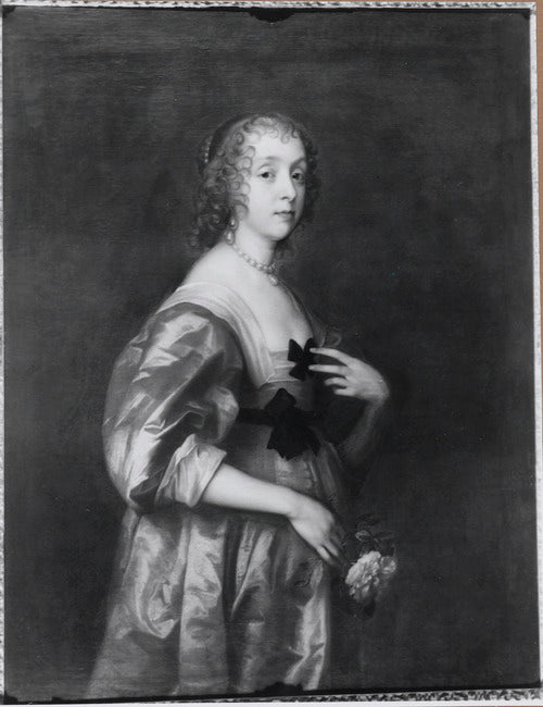 Portrait de Mary Stewart, duchesse de Richmond et duchesse de Lennox (1622–1685), devant Lady Mary Villiers - Antoine van Dyck