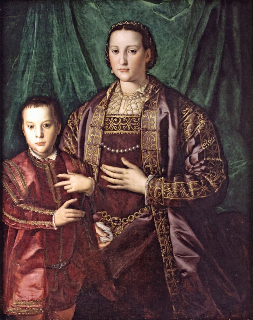 Eleonora di Toledo avec son fils Francesco - Bronzino