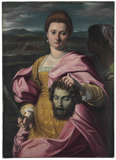 Portrait d'une femme en Judith - Agostino Carracci