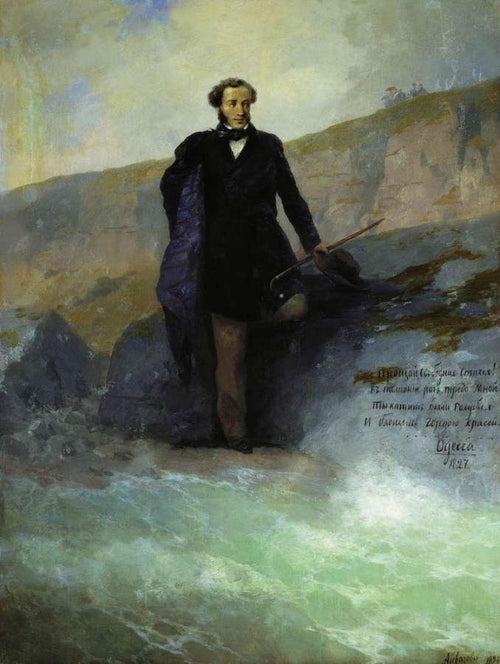 A. S. Pouchkine sur la côte de la mer Noire - Ivan Aïvazovski