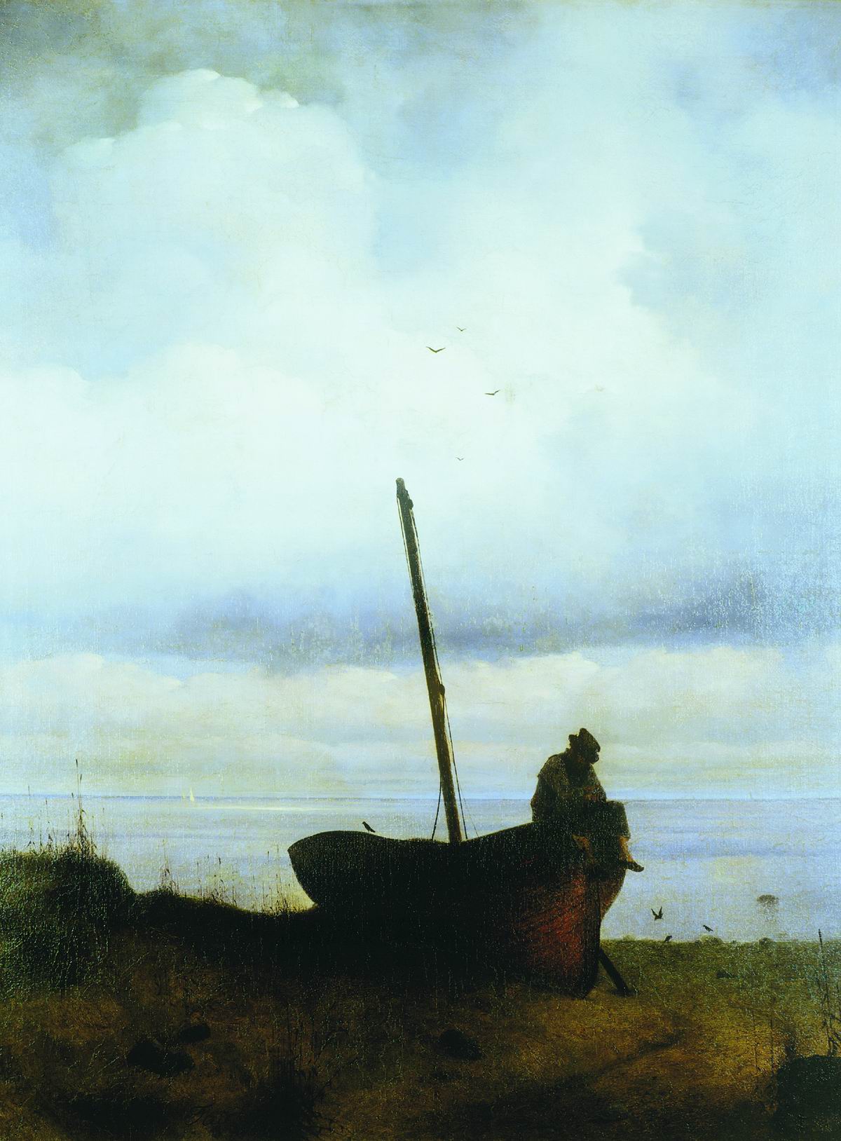 Vue sur la côte près de Saint-Pétersbourg - Ivan Aïvazovski