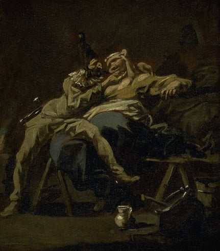 Pulcinella et Colombina - Alessandro Magnasco