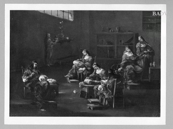 Klöppelnde Nonnen - Alessandro Magnasco image 1 reproduction de peinture à l’huile