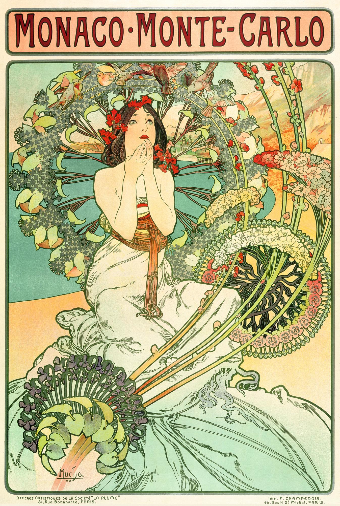 Monaco–Monte-Carlo — Alphonse Mucha