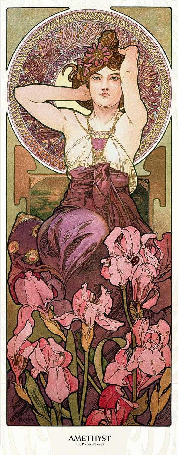 Les Pierres précieuses : l’Améthyste — Alphonse Mucha