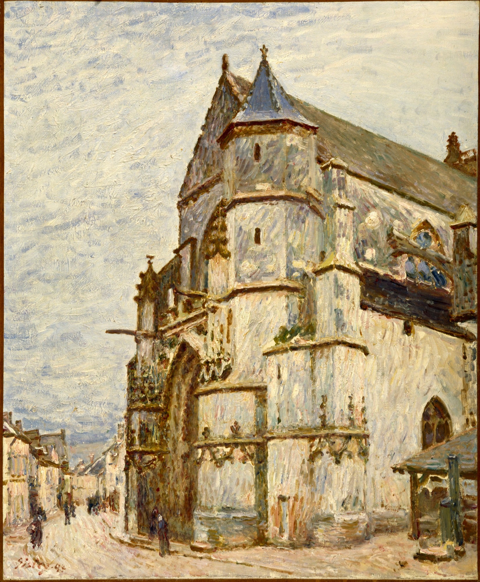 Reproduction du tableau « L'Église de Moret après la pluie - Alfred Sisley » par Alpha Reproduction en peinture à l’huile