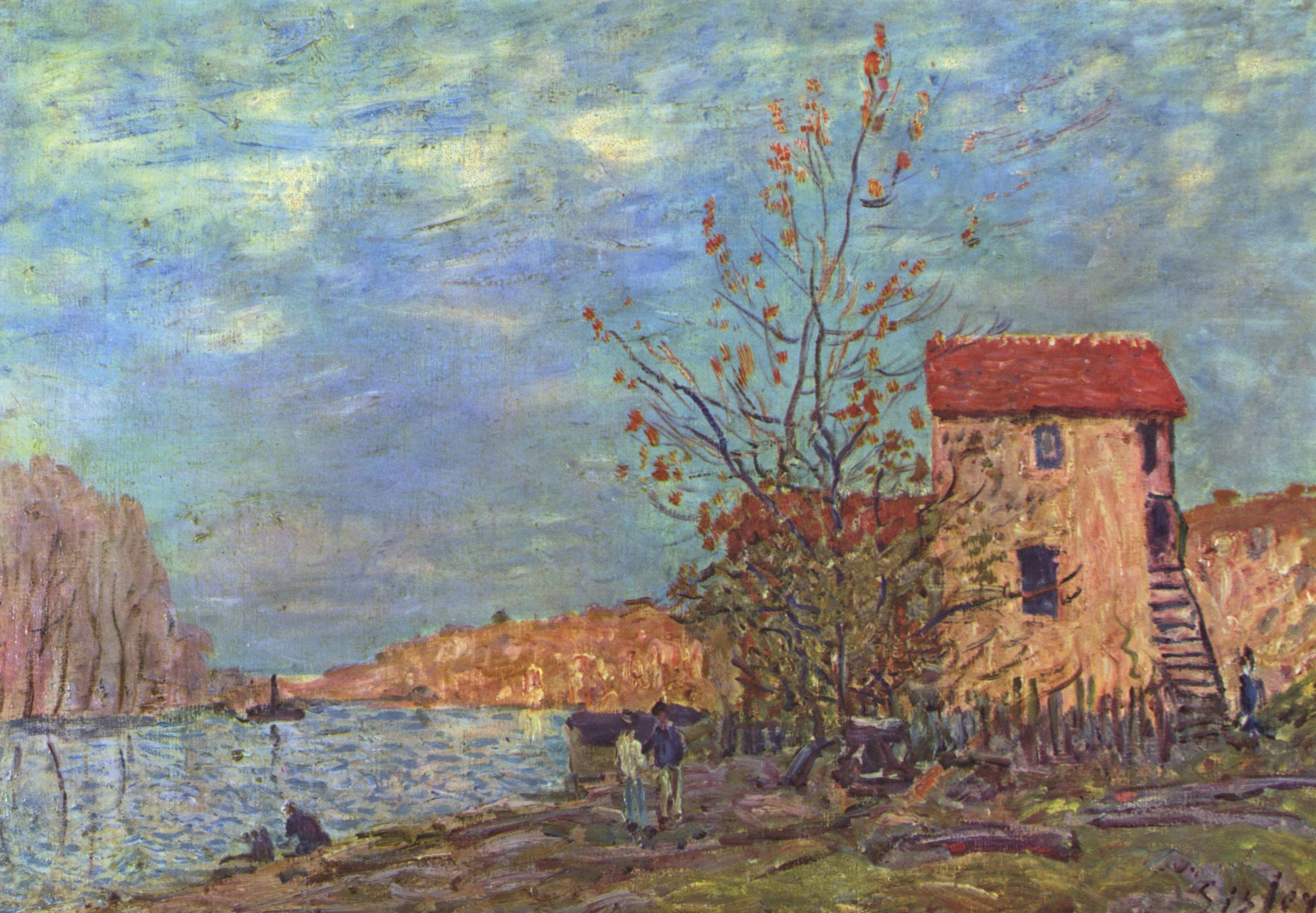 Reproduction du tableau « Le Loing à Moret - Alfred Sisley » par Alpha Reproduction en peinture à l’huile