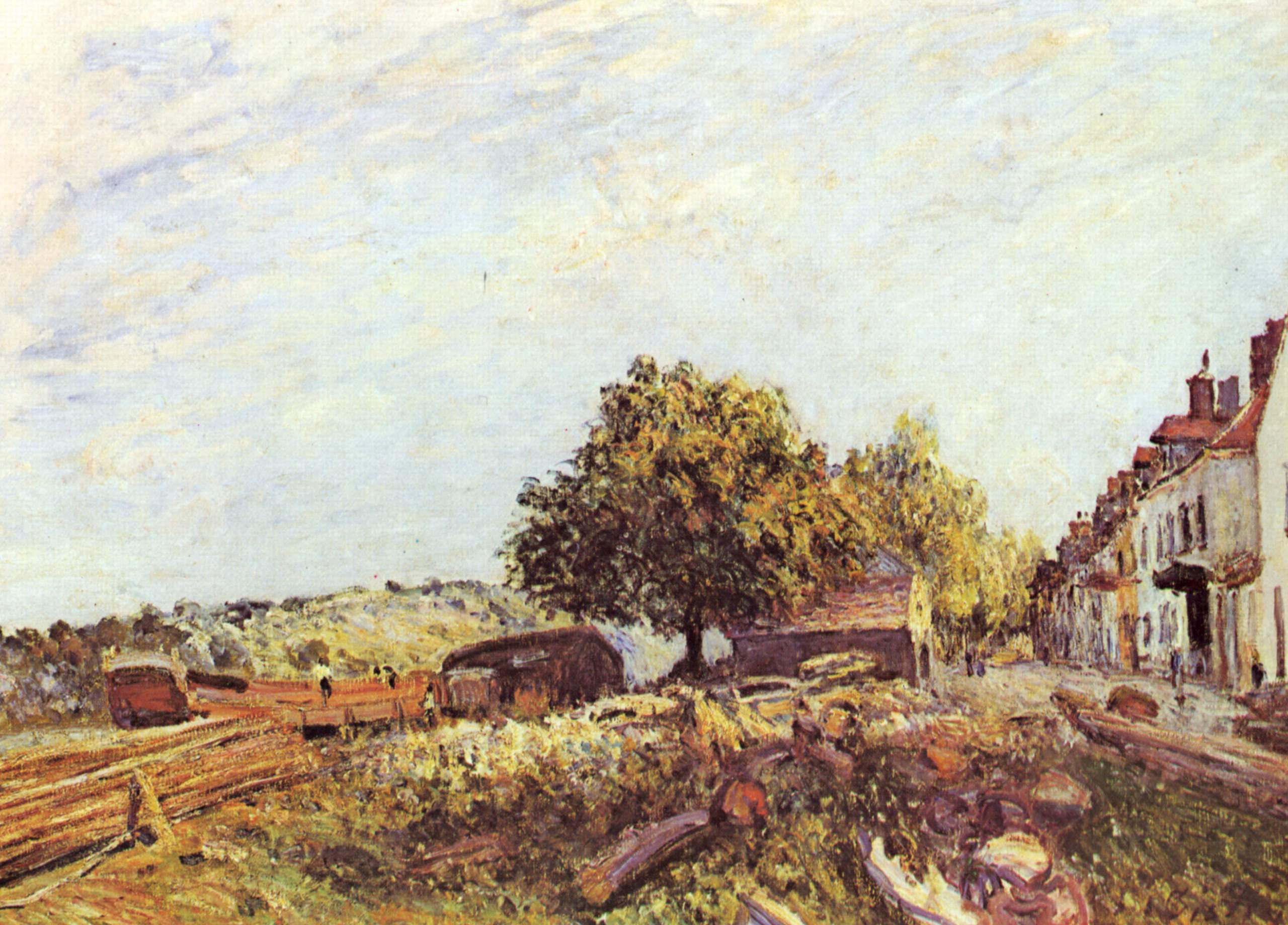 Reproduction du tableau « Saint-Mammès le matin - Alfred Sisley » par Alpha Reproduction en peinture à l’huile