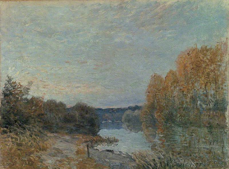 Reproduction du tableau « Soleil couchant - Alfred Sisley » par Alpha Reproduction en peinture à l’huile