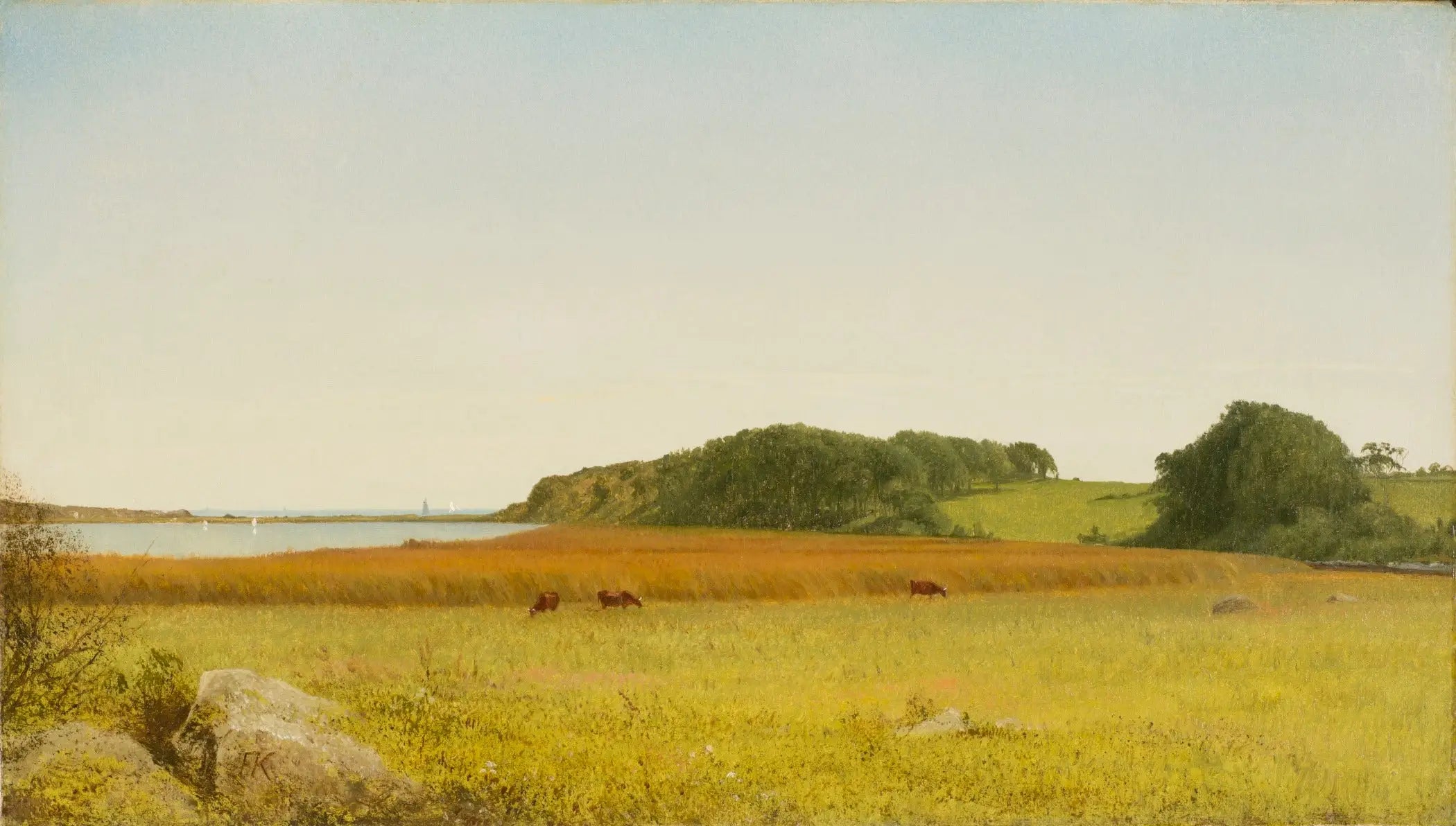 L’étang d’Almy Newport - John Frederick Kensett - Alpha Reproduction