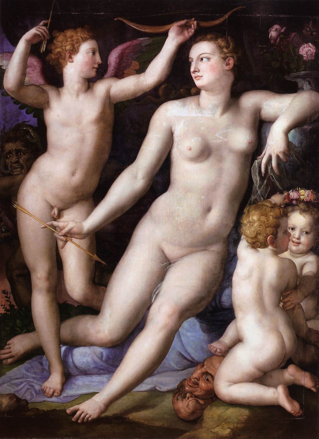 Vénus, Cupidon et la jalousie - Bronzino