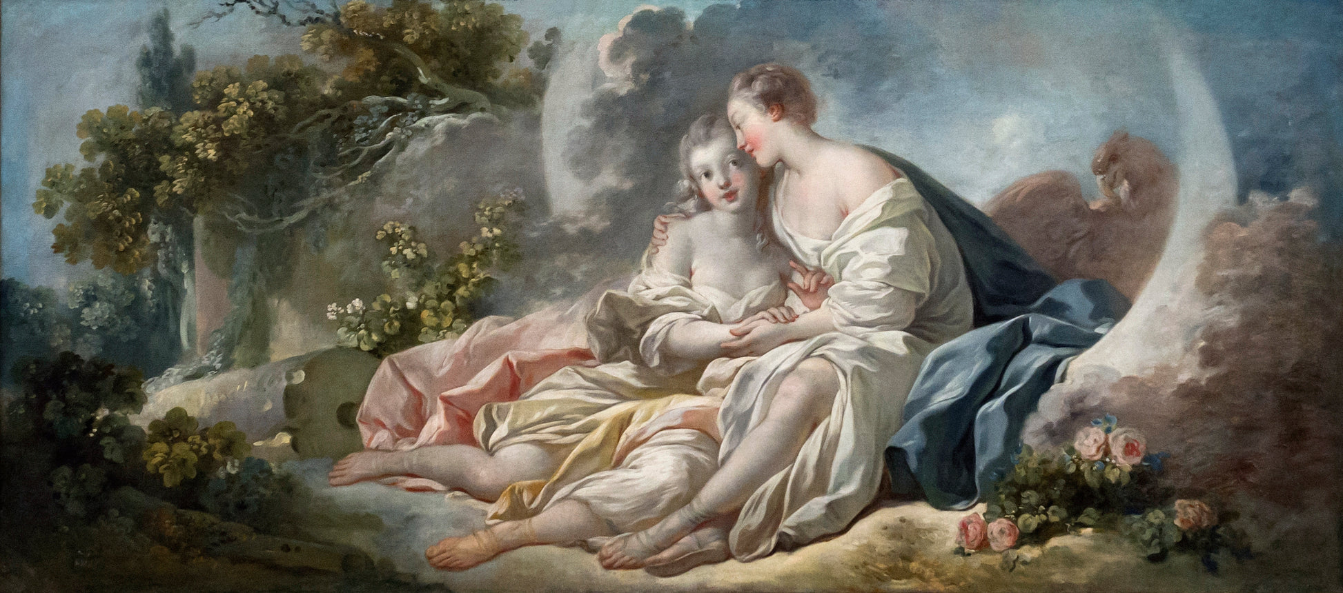 Jupiter sous les traits de Diane, séduisant Callisto - Jean-Honoré Fragonard