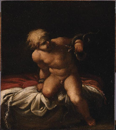 Hercule enfant étouffant les serpents - Annibale Carracci - Alpha Reproduction