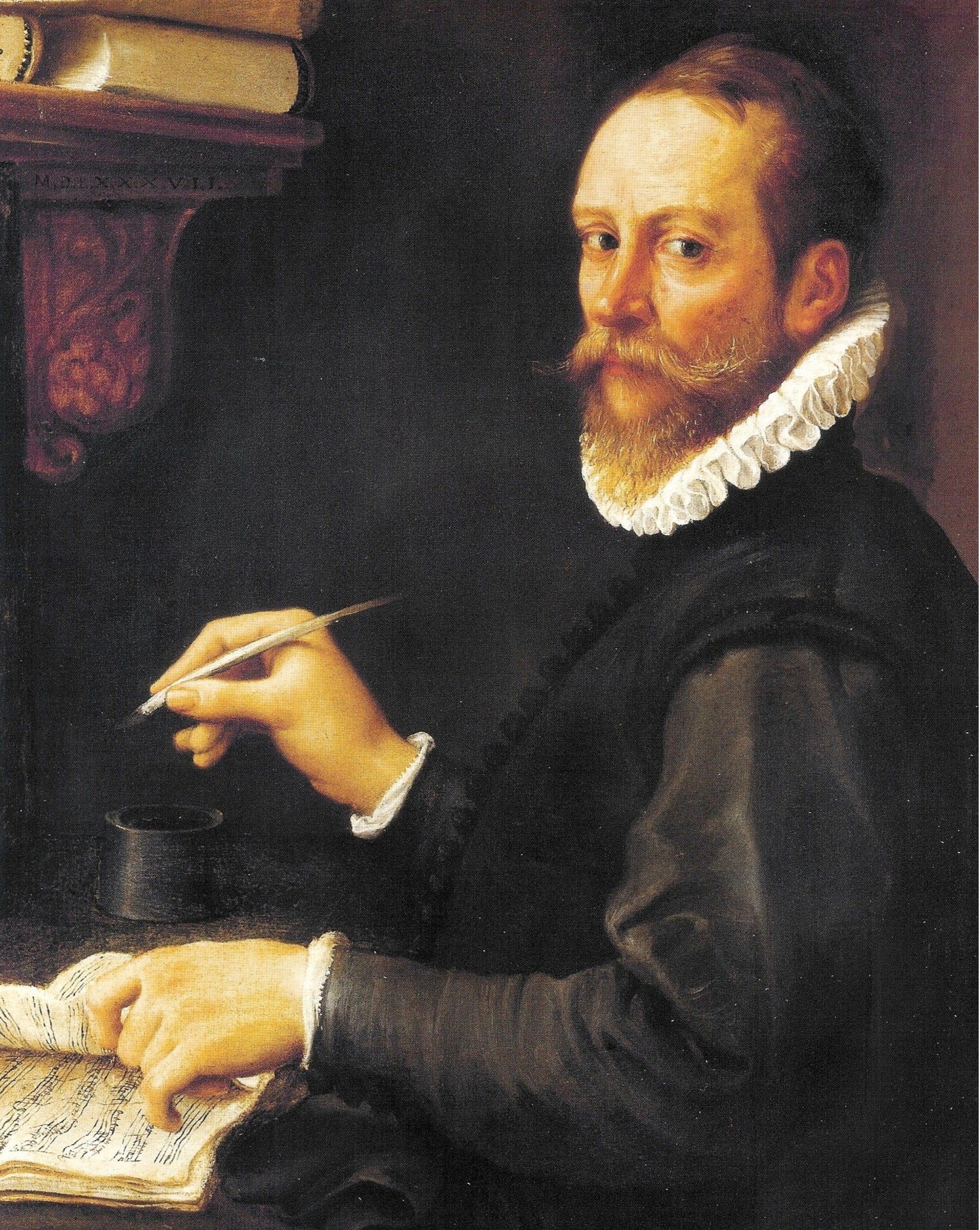 Portrait d’un musicien (portrait présumé de Claudio Merulo) - Annibale Carracci - Alpha Reproduction