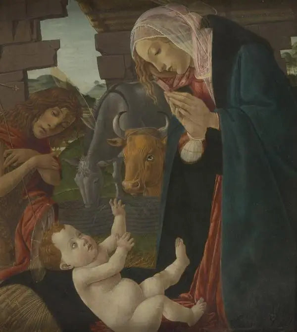 L’Adoration de l’Enfant de la Vierge et Saint Jean le Baptiste - Sandro Botticelli - Alpha Reproduction