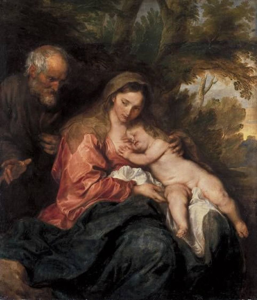 Le Repos pendant la fuite en Égypte - Antoine van Dyck