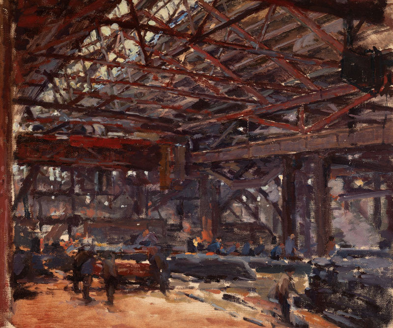Les Forges de Kladno, Antonín Slavíček, 1909