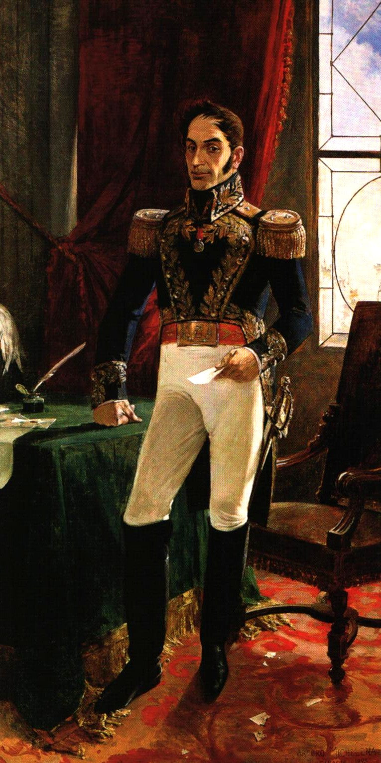 El Libertador en costume de campagne - Arturo Michelena