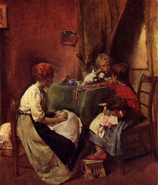 Scène familiale - Aurélia de Sousa